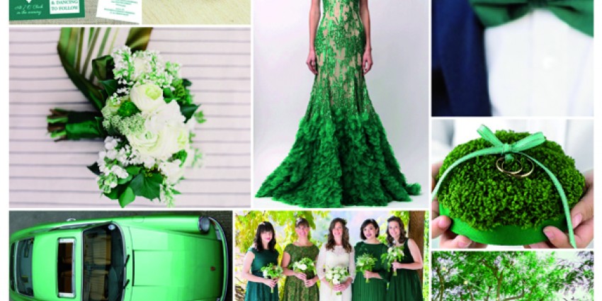 Inspiration Board #05 - Emerald Green Wedding