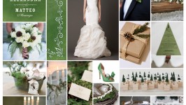 Inspiration Board #16 - Winter Green Wedding