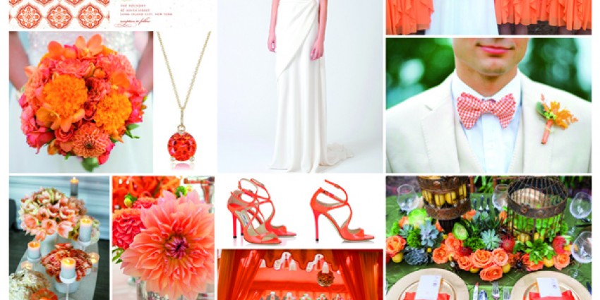 Inspiration Board #25 - Celosia Orange Wedding