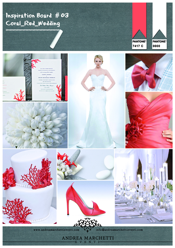 Coral Red Wedding