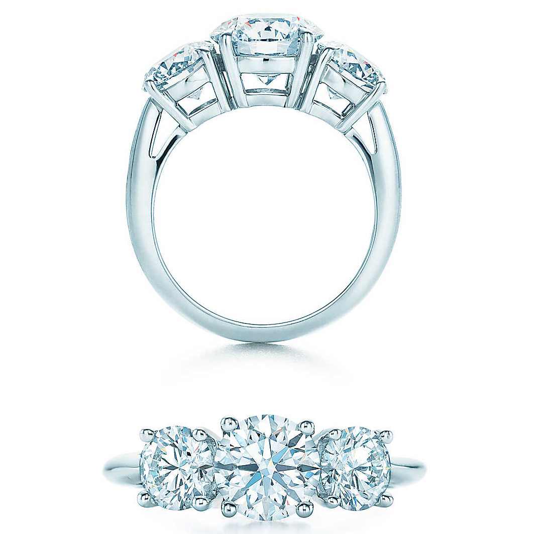 tiffany trilogy diamond ring