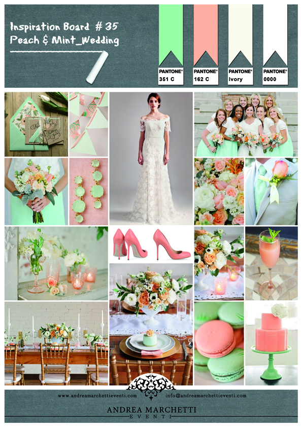 Peach And Mint Wedding