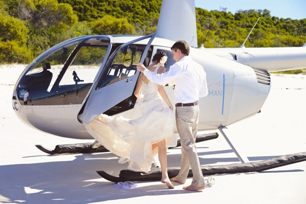 elicottero per matrimonio