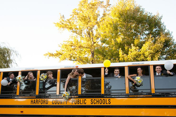 scuolabus per matrimonio