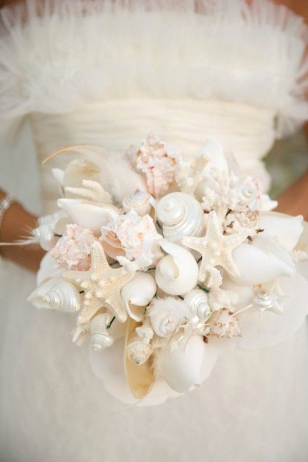 Bouquet Di Conchiglie Perfetto Per Un Matrimonio Tema Mare