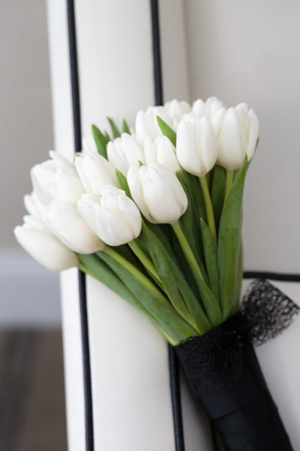 bouquet tulipani bianchi
