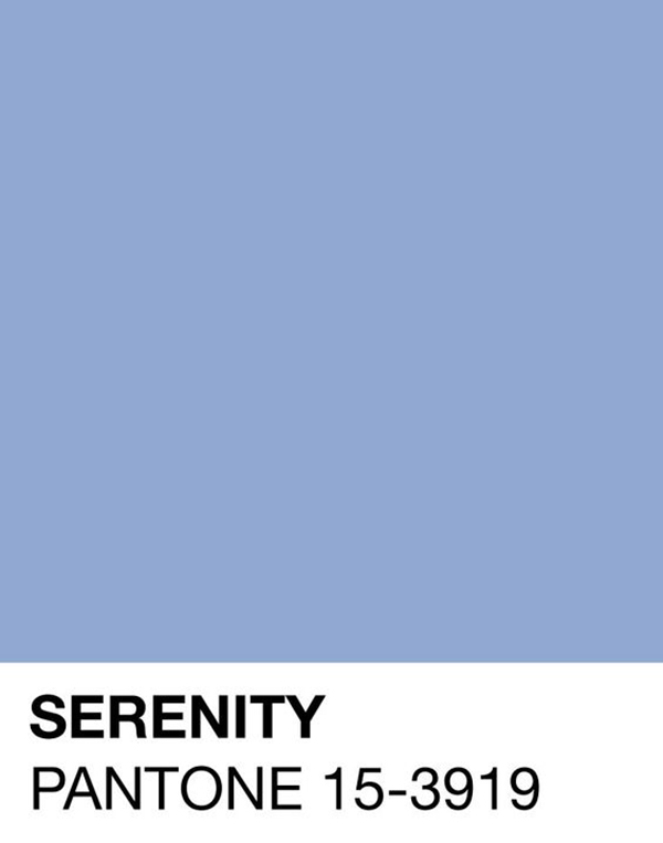 pantone color of the year serenity