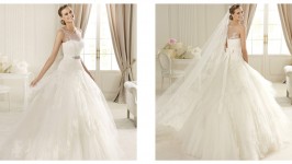 Abito da Sposa con Bustino Vita Bassa