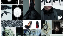 Inspiration Board #13 - Black Gothic Wedding