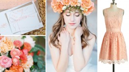 Inspiration Board #33 - Peach Wedding