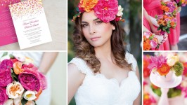 Inspiration Board #36 - Fuchsia and Orange Wedding