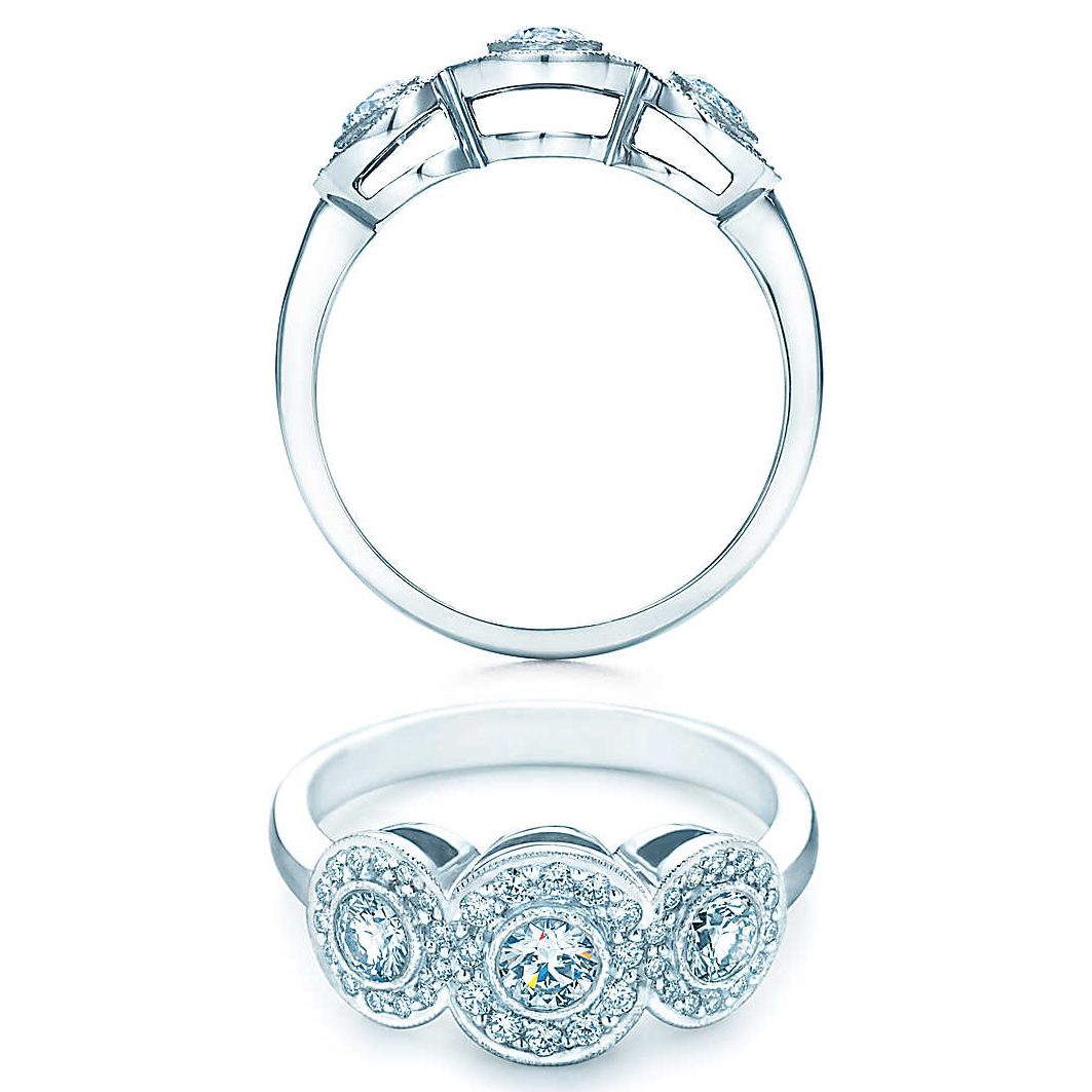 35. Tiffany Circlet con Tre Pietre