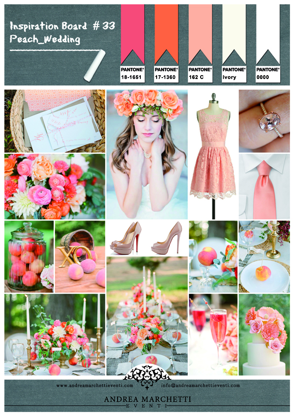 Peach Wedding