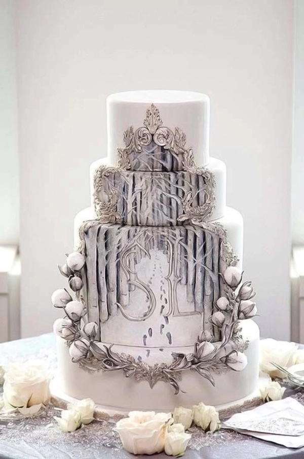 Winter Wedding Cake