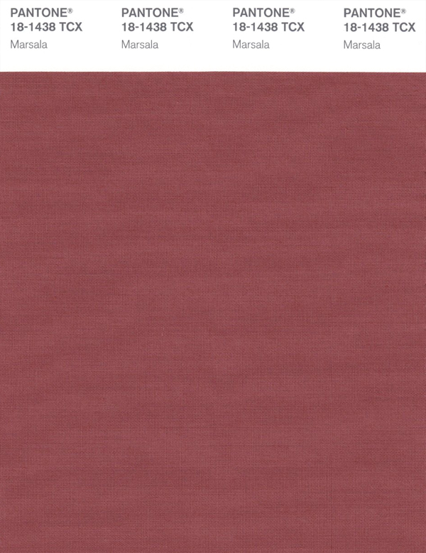 Marsala 18-1238 Pantone Color of the Year 2015