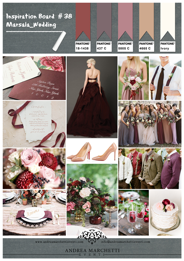 Matrimonio Pantone Marsala