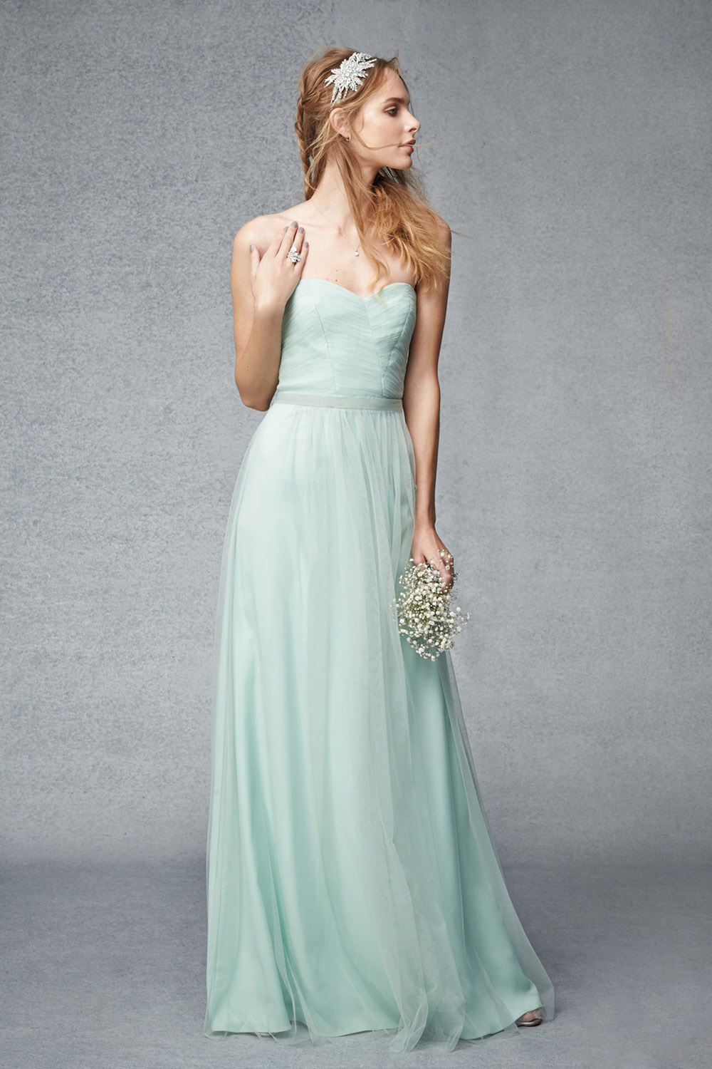 Monique Lhuillier bridesmaids dress abito damigella