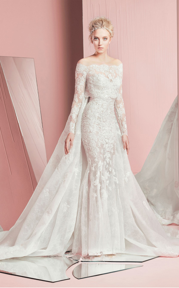Modello Petra with cape and bolero Zuhair Murad Sposa 2016