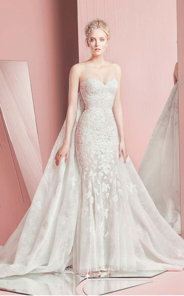 Modello Petra with train Zuhair Murad Sposa 2016