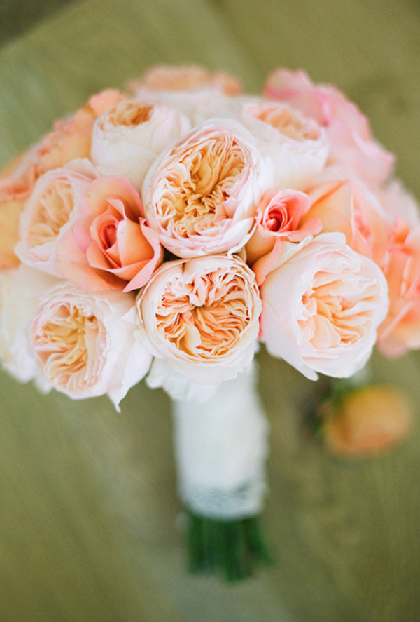 bouquet elegante color pesca