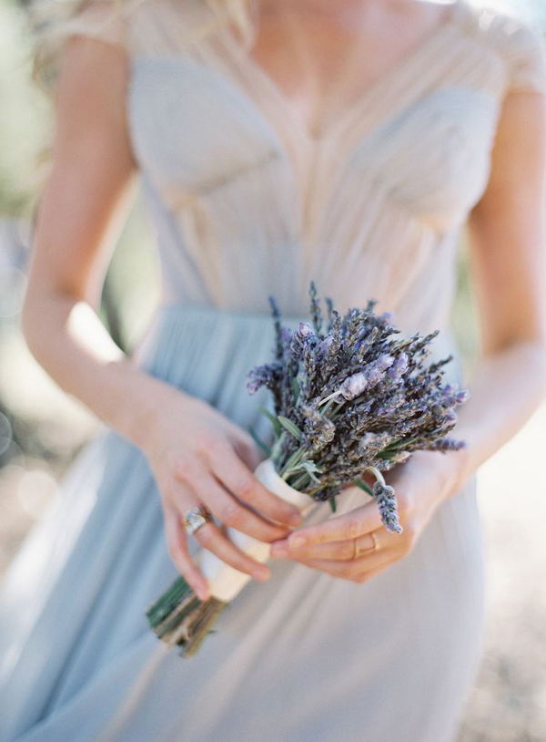 bouquet tema lavanda