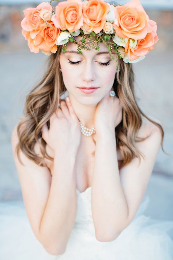 coroncina di fiori matrimonio