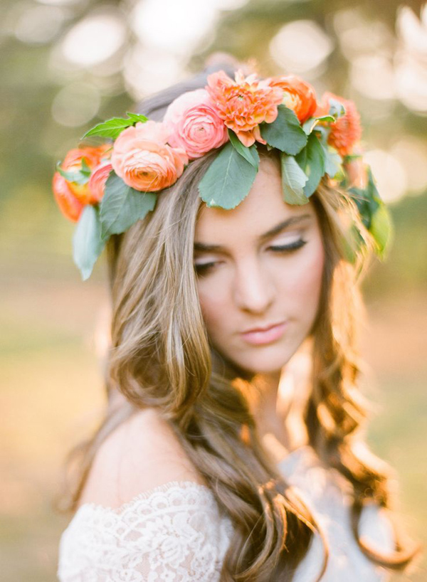 coroncina di fiori sposa