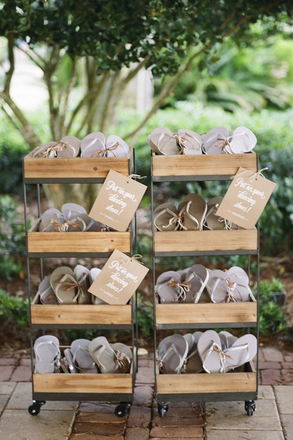 infradito per matrimonio sulla spiaggia