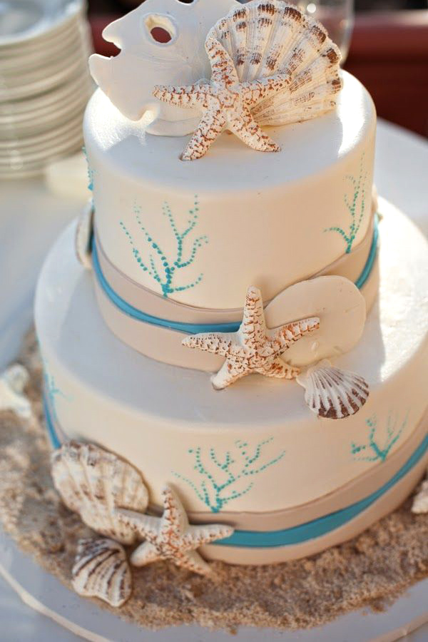 torta matrimonio mare