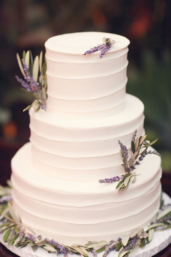 torta matrimonio panna lavanda