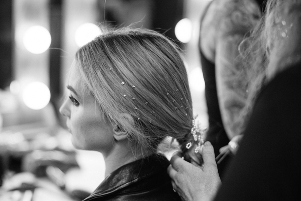 backstage acconciatura modelle