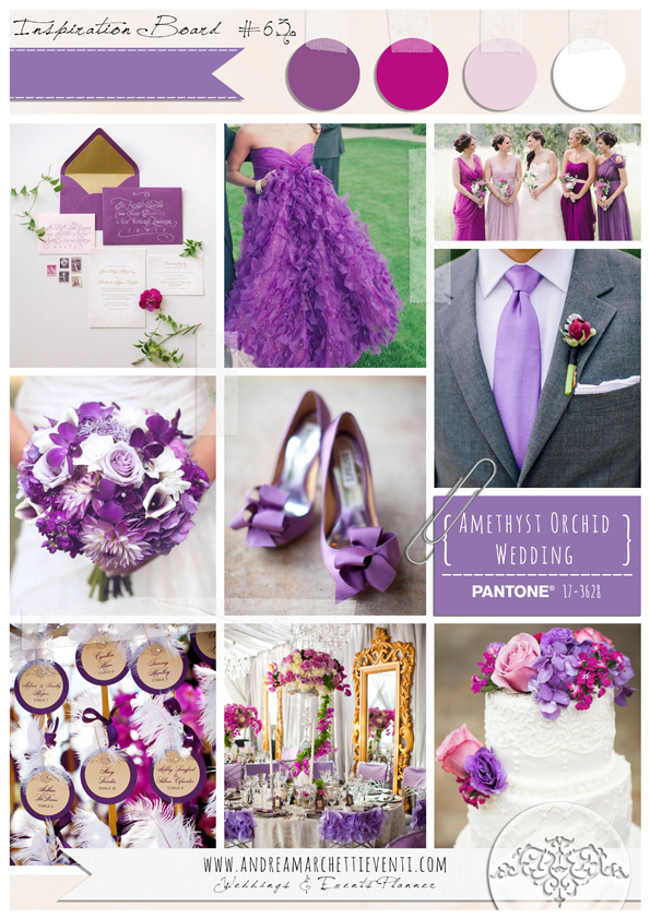 PANTONE Color Report Fall 2015 Amethyst Orchid Wedding
