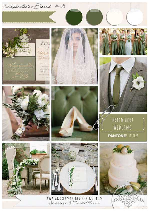 PANTONE Color Report Fall 2015 Dried Herb Wedding
