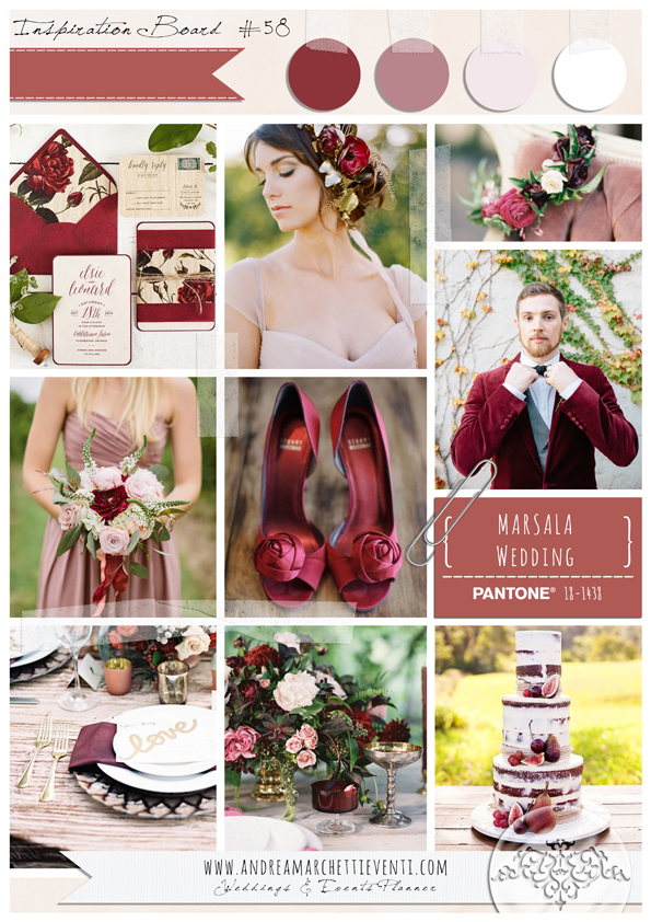 PANTONE Color Report Fall 2015 Marsala Wedding