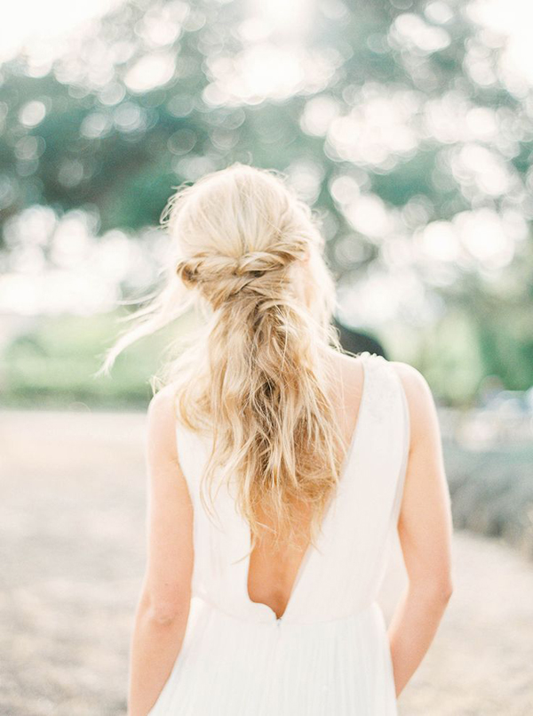 acconciatura naturale sposa