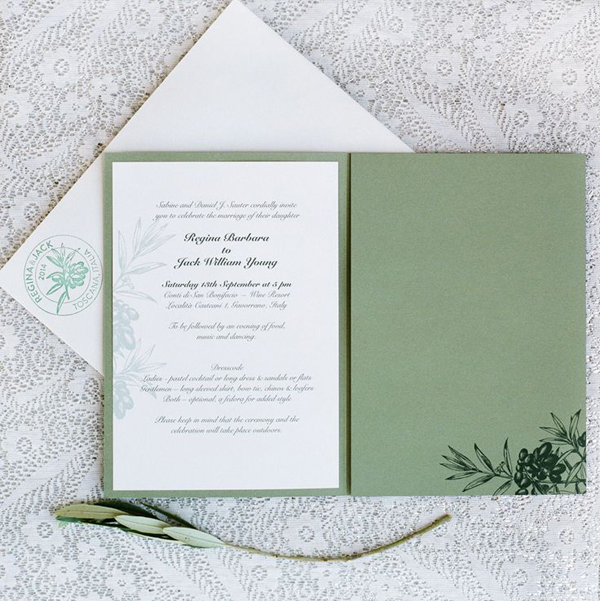 invito matrimonio mediterraneo
