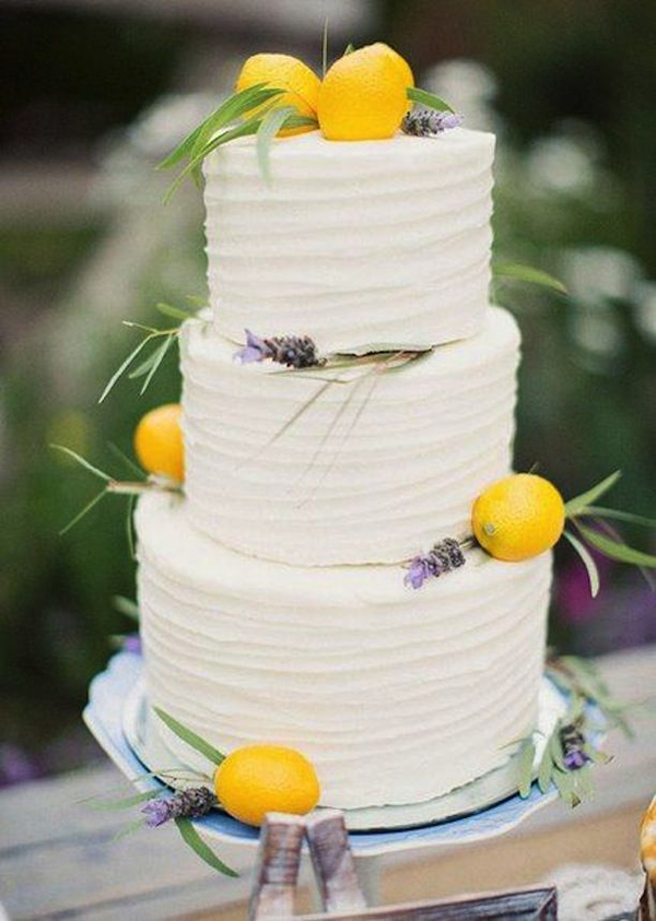 wedding cake limone e lavanda