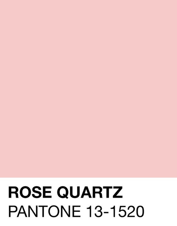 pantone color of the year rose quartz